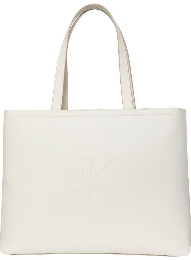 Calvin Klein Jeans Elegant Slim Tote with Logo Detail - Image 1