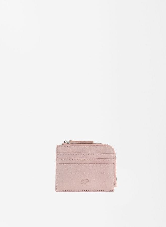 PARFOIS Pink Elegance: Chic Leather Cardholder for Women - Image 1