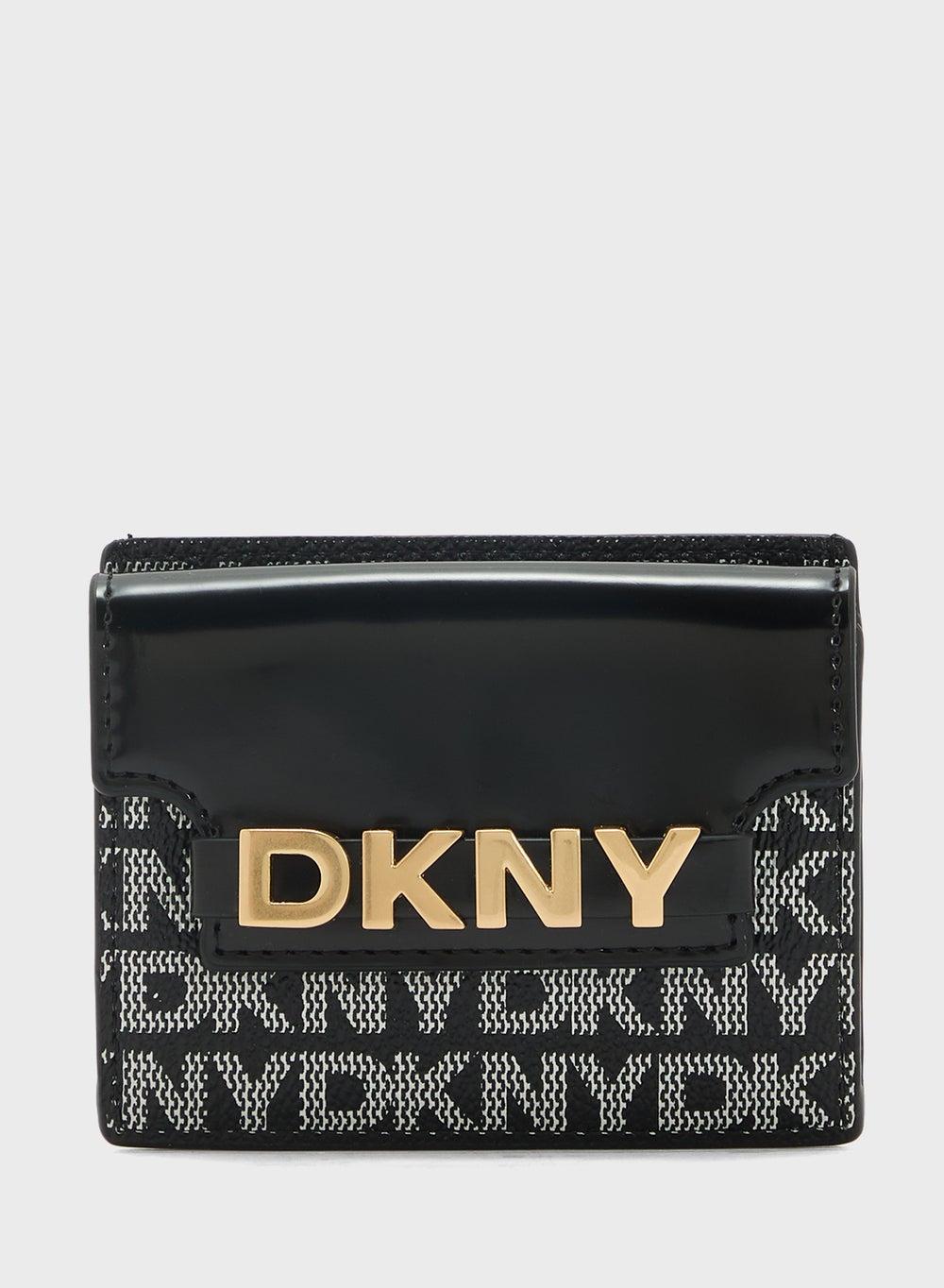 DKNY Avril Small Logo Wallet for Women - Sleek Black - Image 1