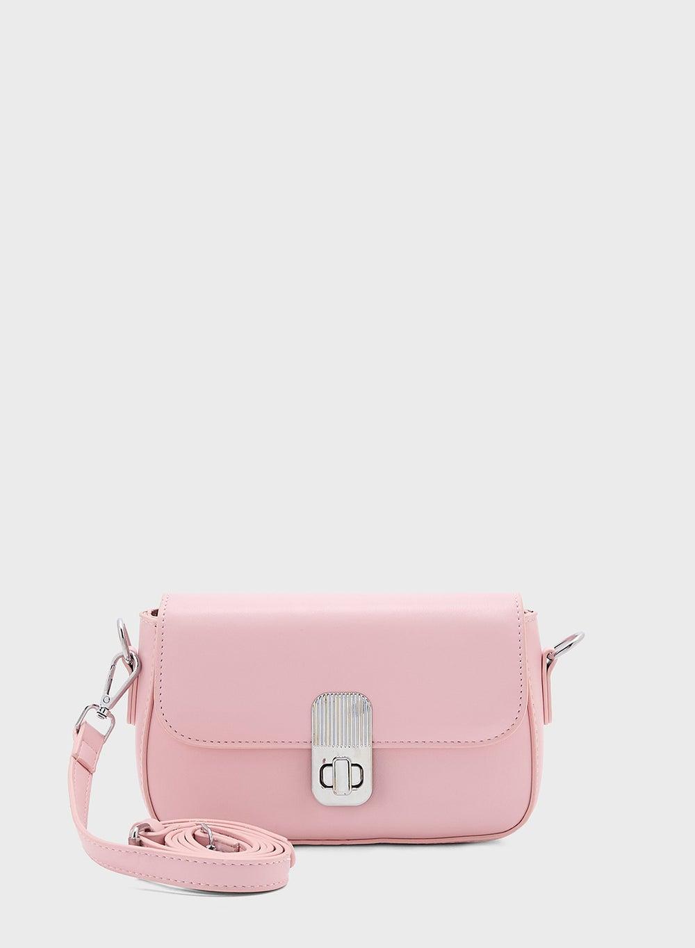 Ginger Chic Metal Clasp Crossbody Bag for Sophisticated Style - Image 1
