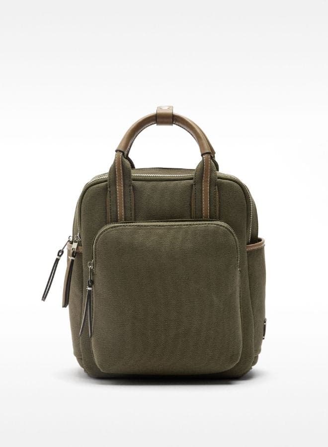 PARFOIS Elegant Green Canvas Backpack for Stylish Women - Image 1