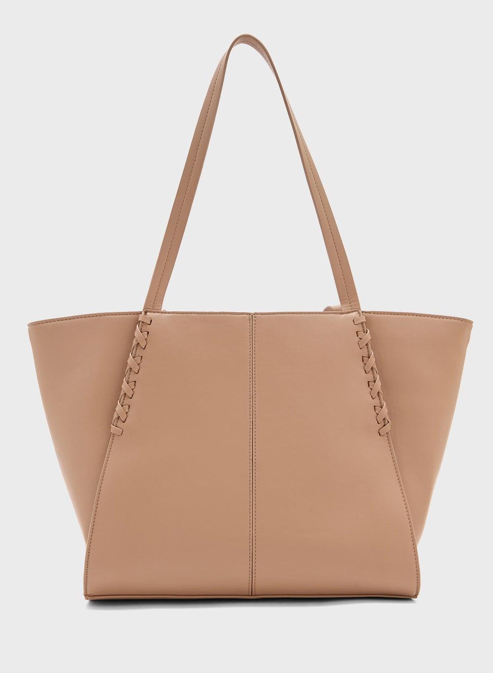 ELLA Chic Weave Detail Tote Bag – Sophistication Meets Style - Image 1