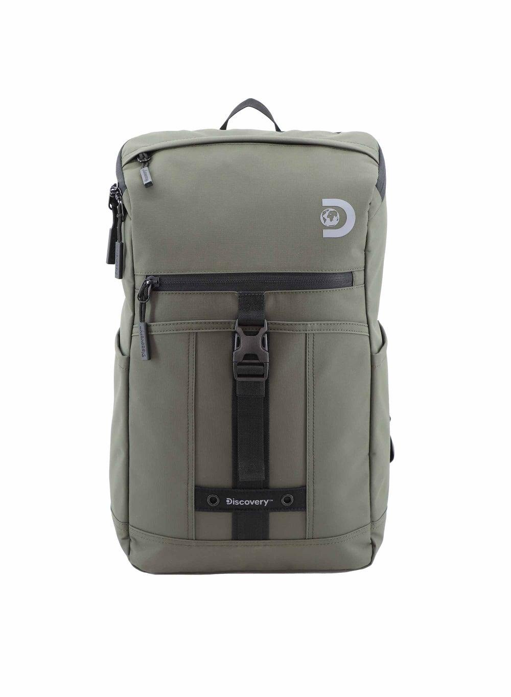 Discovery SHIELD RPET Khaki 30L Laptop Backpack with Tablet Compartment - Image 1