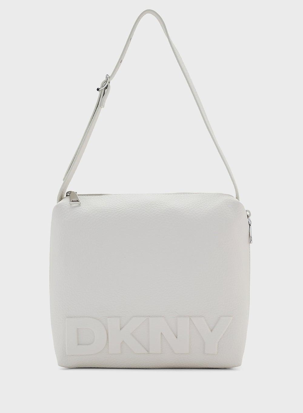 DKNY Zia Logo-Detailed Zip-Over Hobo Bag - Image 1