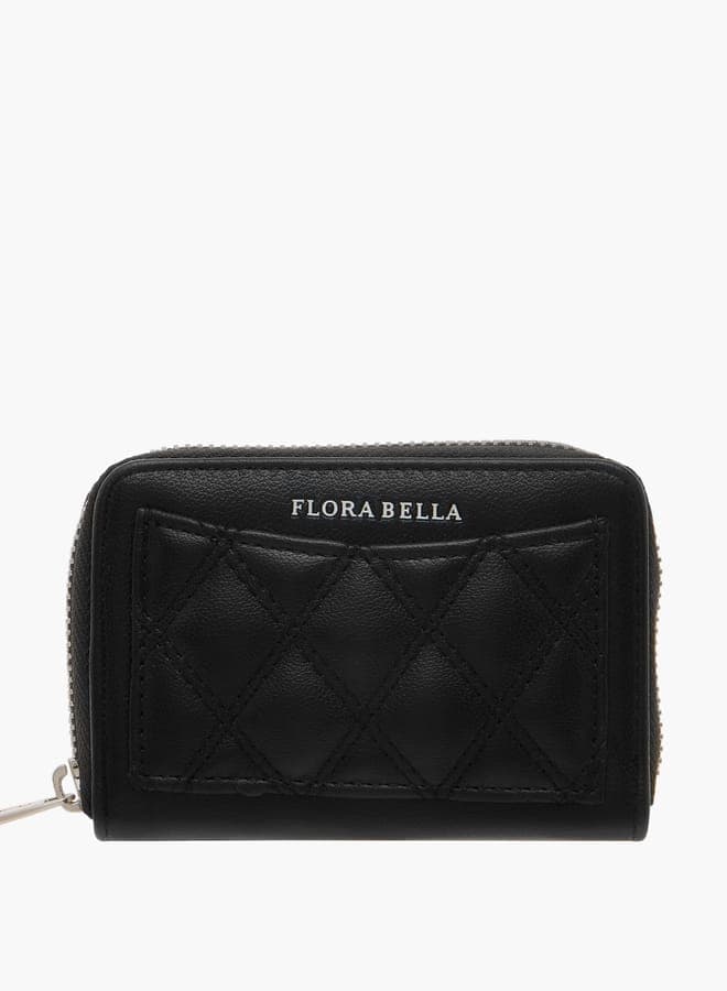 Flora Bella Quilted Zip-Around Women's Wallet - Elegance on the Go - Image 1