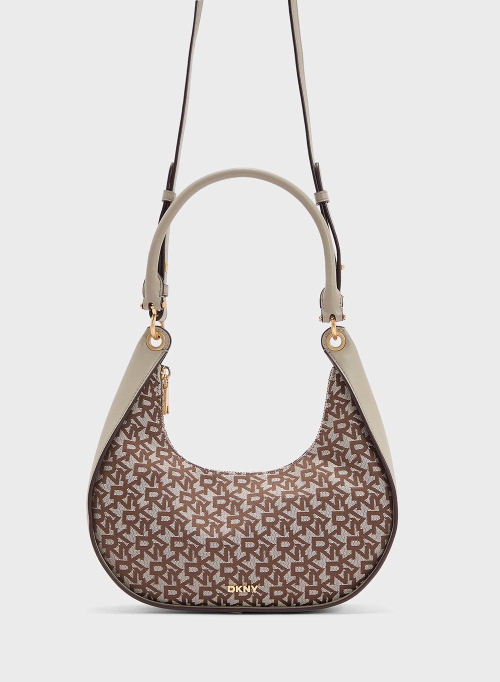 DKNY Abby Hobo Leather Crossbody: Elegance on the Go - Image 1