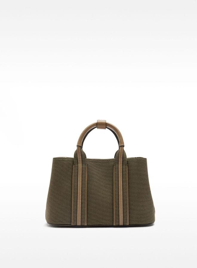 PARFOIS Green Elegance Canvas Tote Bag for Women - Image 1