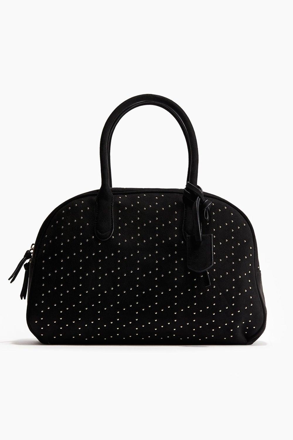 H&M Chic Studded Bowling Bag for the Fashion-Forward Woman - Image 1