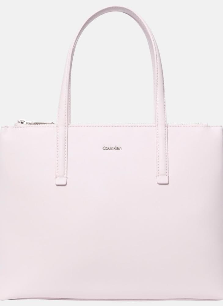 CALVIN KLEIN Elegance Tote with Logo and Attachable Strap - Image 1