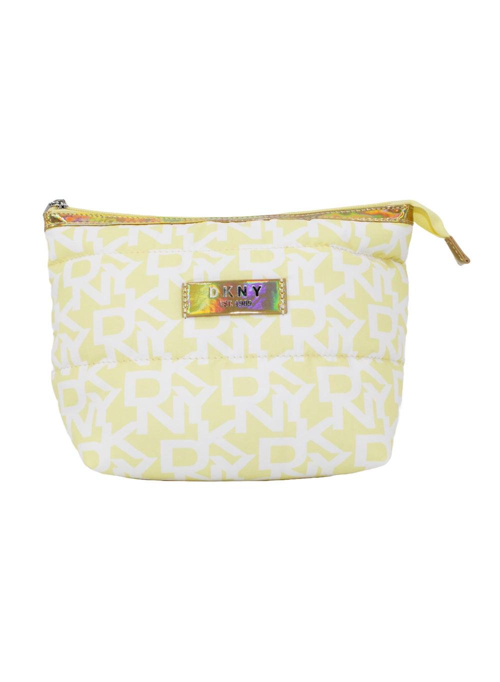 DKNY SUNSHINE Signature Puffer T Cosmetic Travel Bag - Image 1
