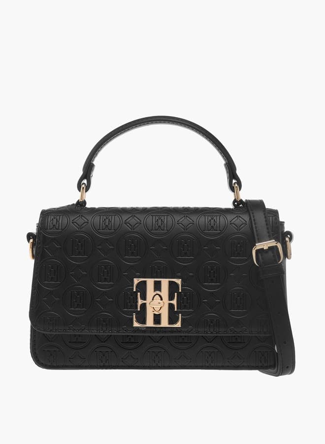 ELLE Embossed Monogram Crossbody – Elegance on the Go - Image 1