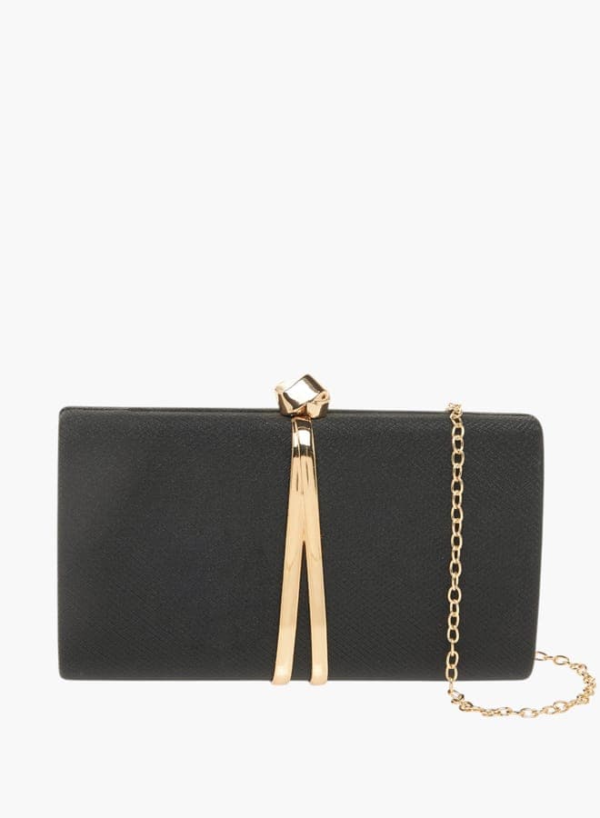 Flora Bella Textured Clutch: Elegance Locked in Style - Image 1