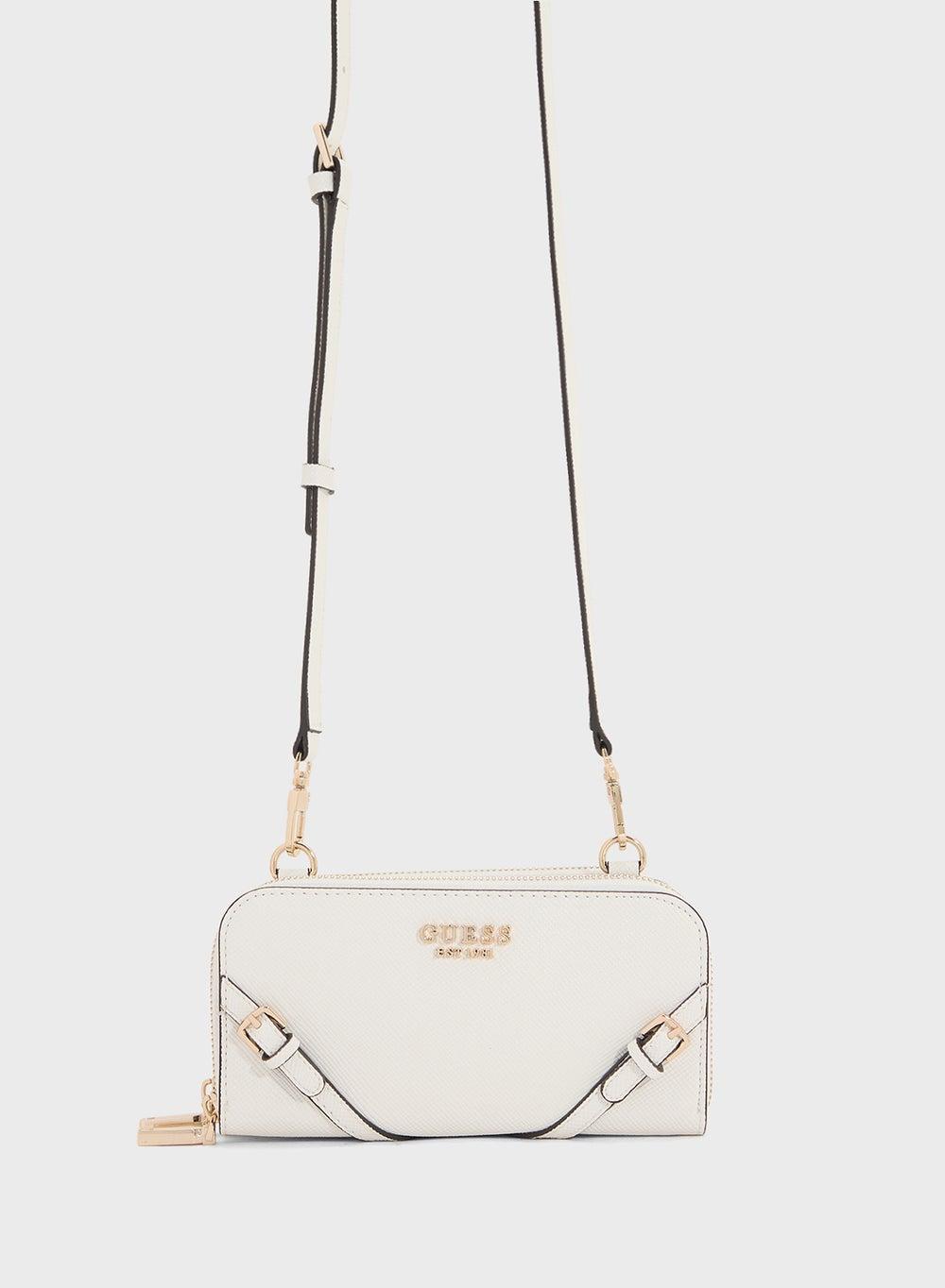 GUESS Bramina Saffiano-Leather Crossbody Organizer - Image 1