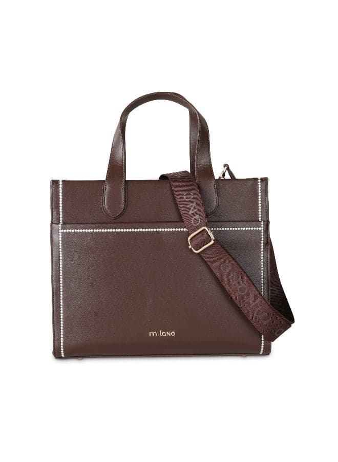 Milano Vazia Tote Bag – Chocolate Elegance for Women - Image 1
