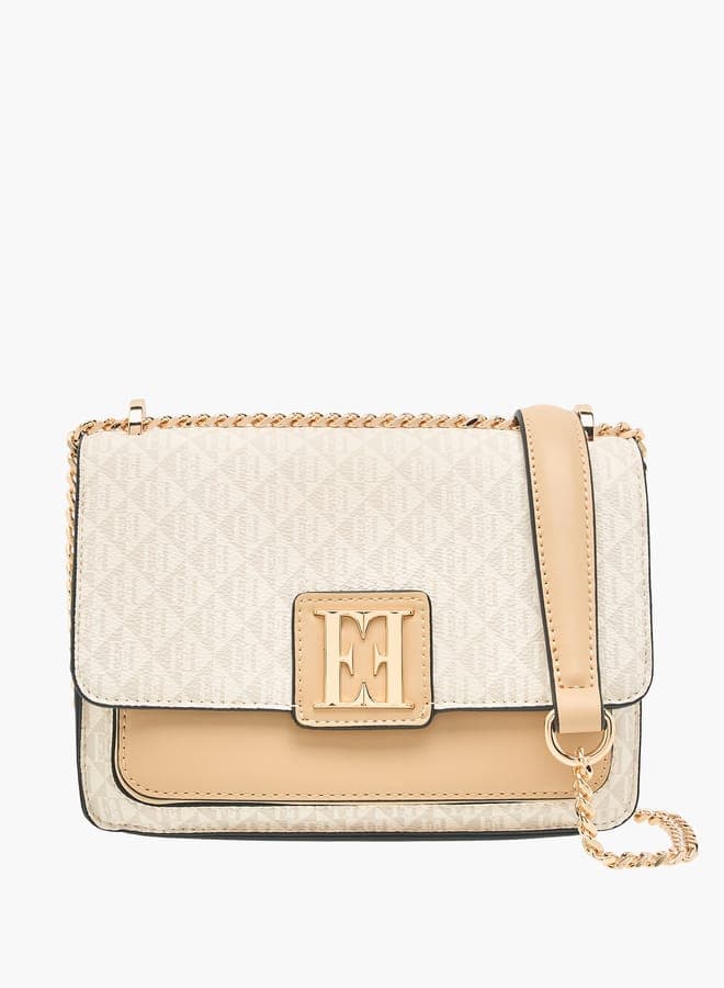 ELLE Monogram Elegance: Chic Women's Crossbody Bag - Image 1