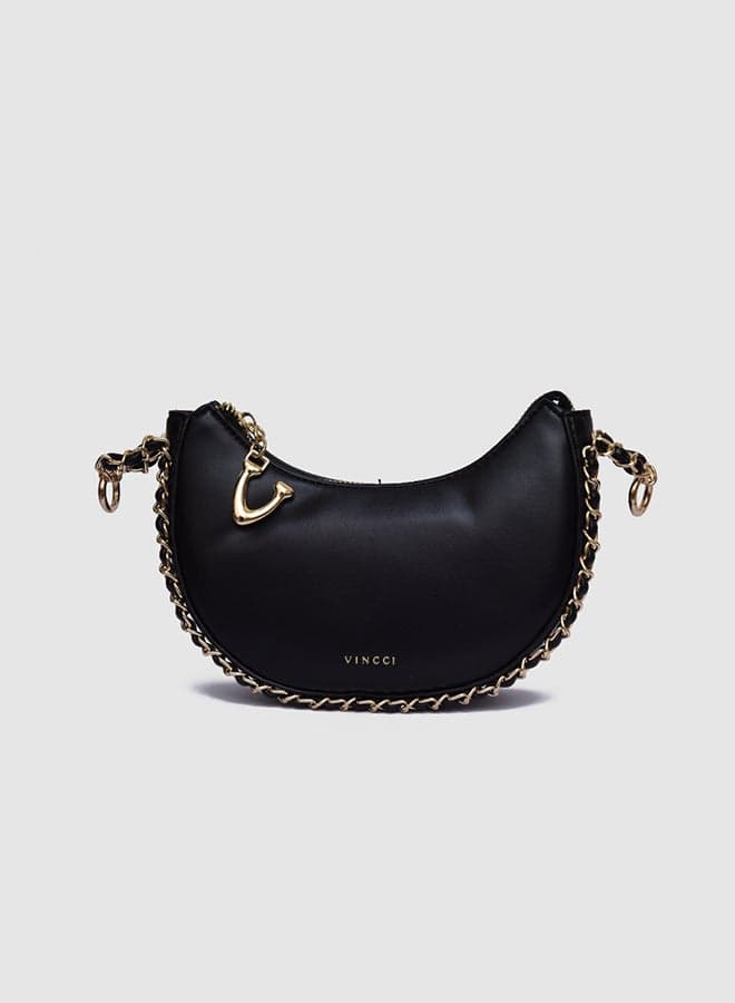 Vincci Elegance Redefined - Women's Chain Detailed Shoulder Bag - Image 1
