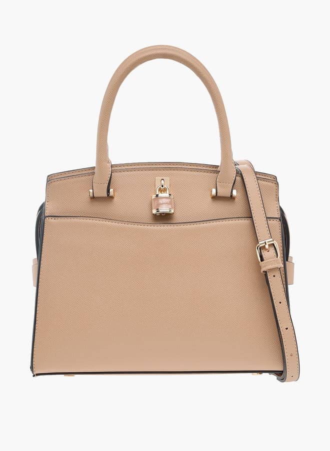Celeste Chic Tote Bag With Elegant Lock Charm - Image 1