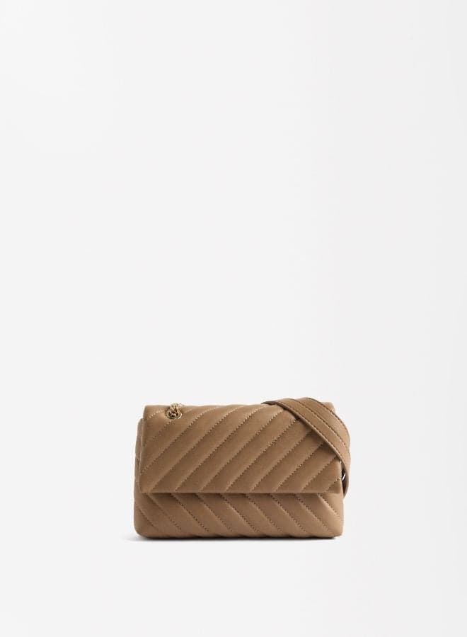 PARFOIS Brown Quilted Elegance Shoulder Bag for Women - Image 1