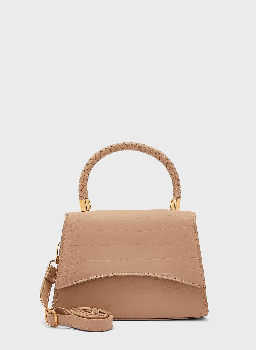 ELLA Elegant Satchel with Weaved Handle for Women - Image 1