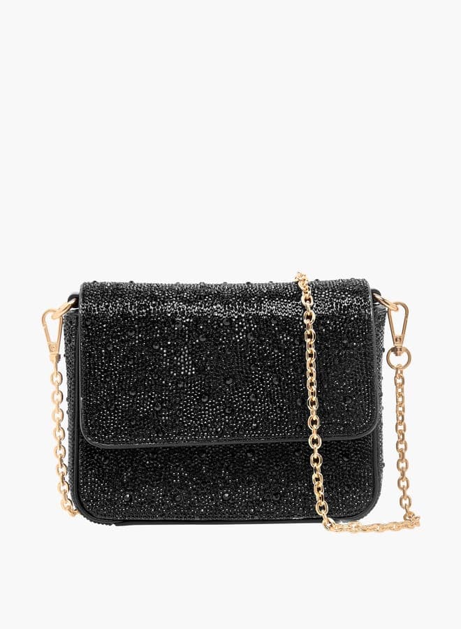 Celeste Flap Closure Embellished Crossbody Bag for Women - Image 1