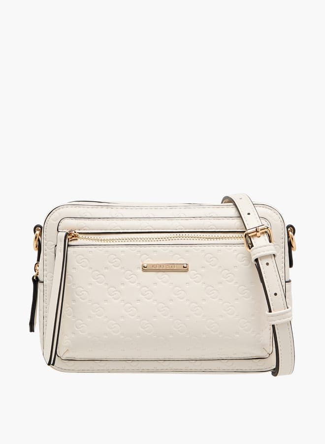 Celeste Monogram Embossed Crossbody with Detachable Strap - Image 1
