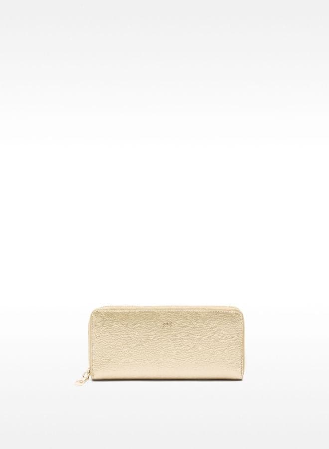 PARFOIS Gold Elegance Wallet with Secure Zip Fastening - Image 1
