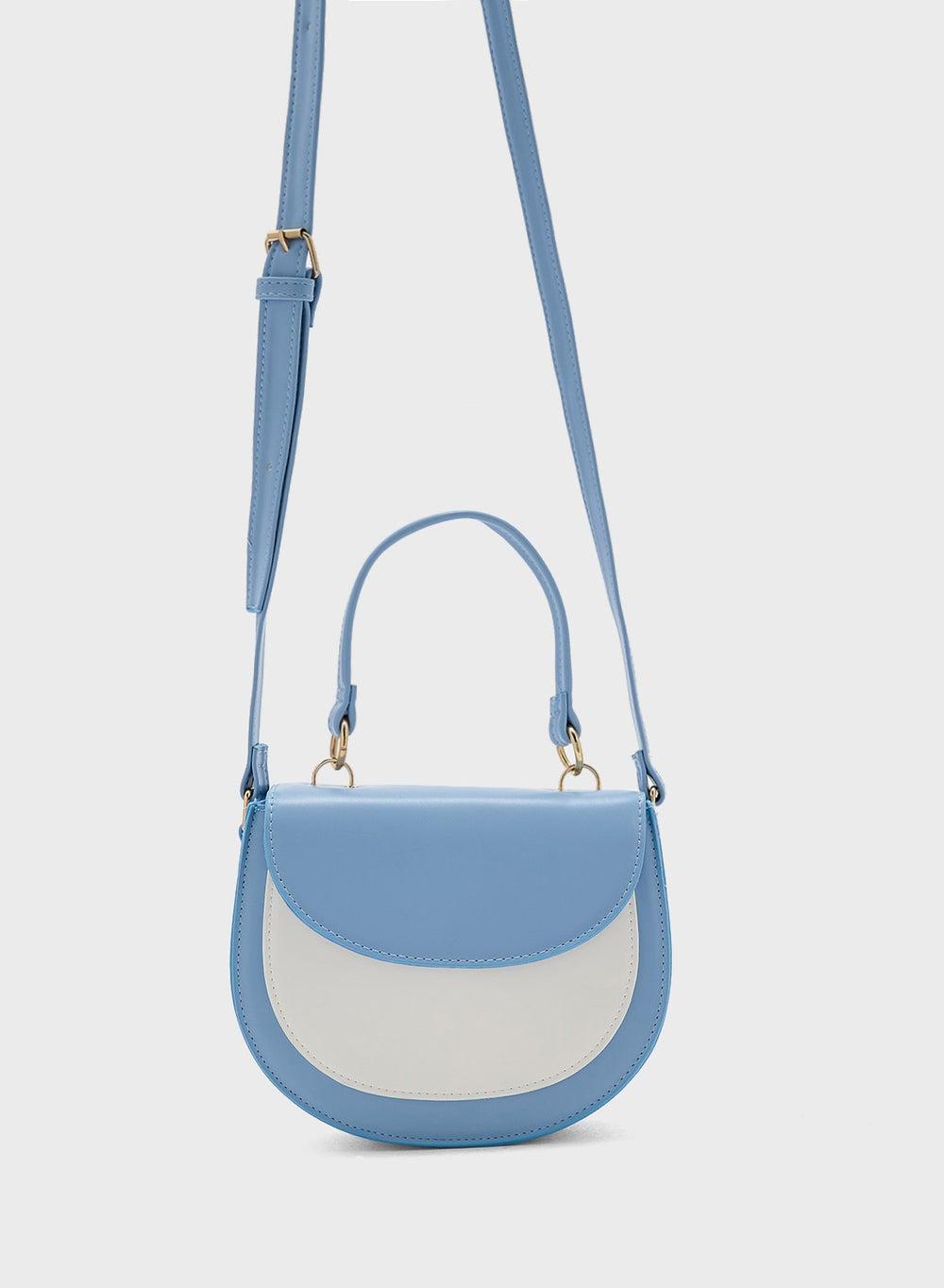 Chic Ginger Color Block Satchel - Elegance for Every Woman - Image 1