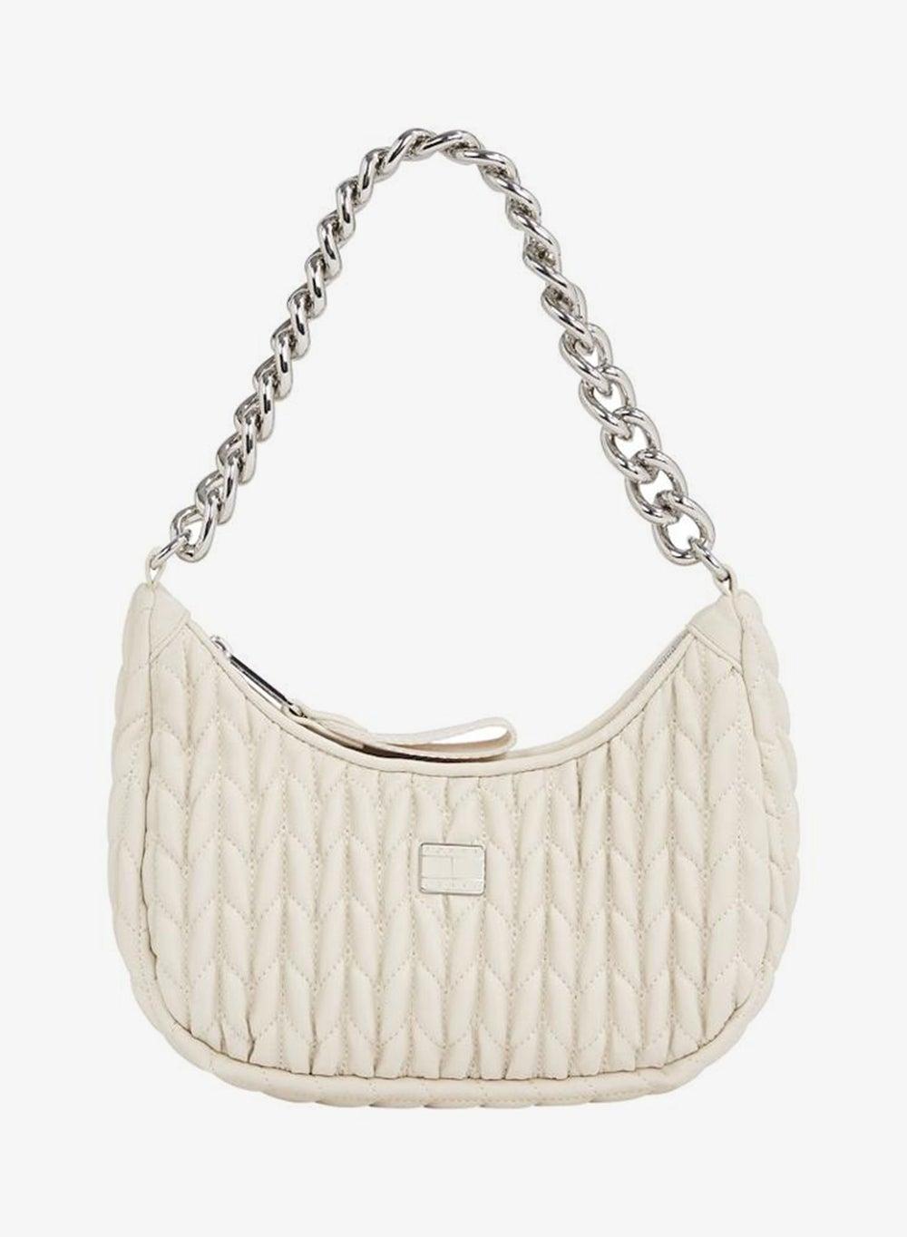 TOMMY JEANS Iconic Quilted Cotton Shoulder Bag - Image 1