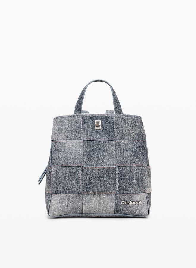 DESIGUAL Chic Medium Braided Backpack for Women - Image 1