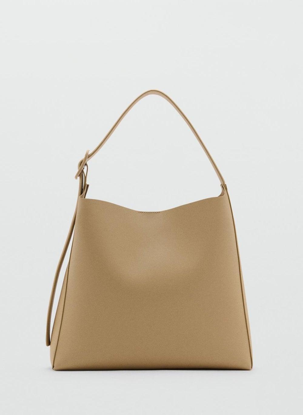 MANGO Chic Faux Leather Bucket Bag - Everyday Elegance - Image 1