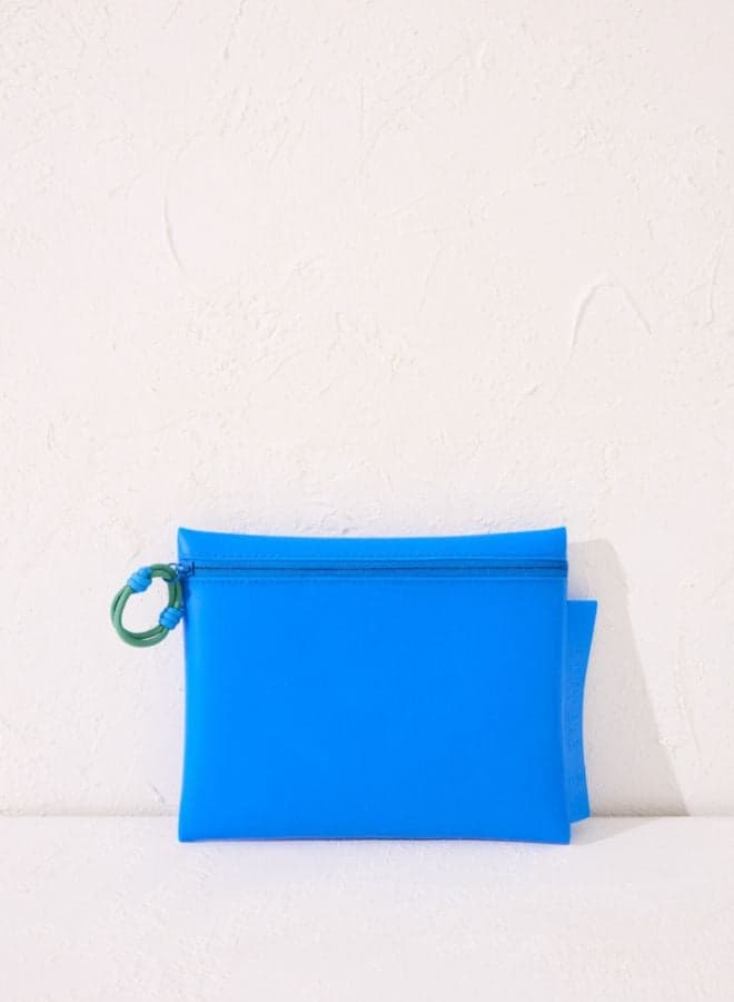 women'secret Blue Waterproof Bikini Bag for Elegant Escapes - Image 1