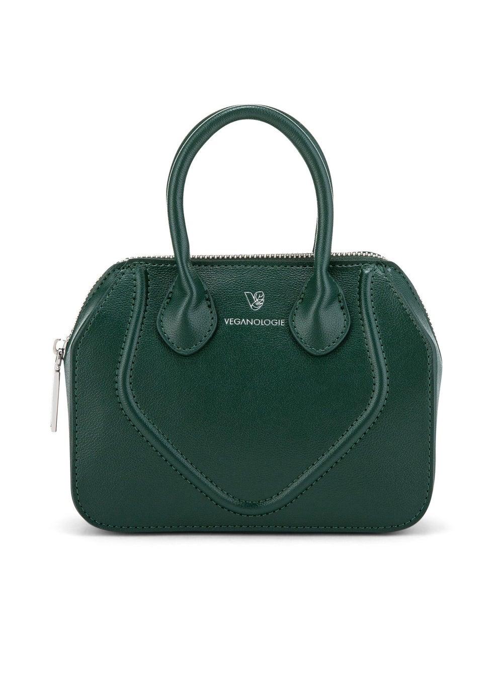 Eco-Chic Mini Gemma Bamboo Handbag in Lush Green - Image 1