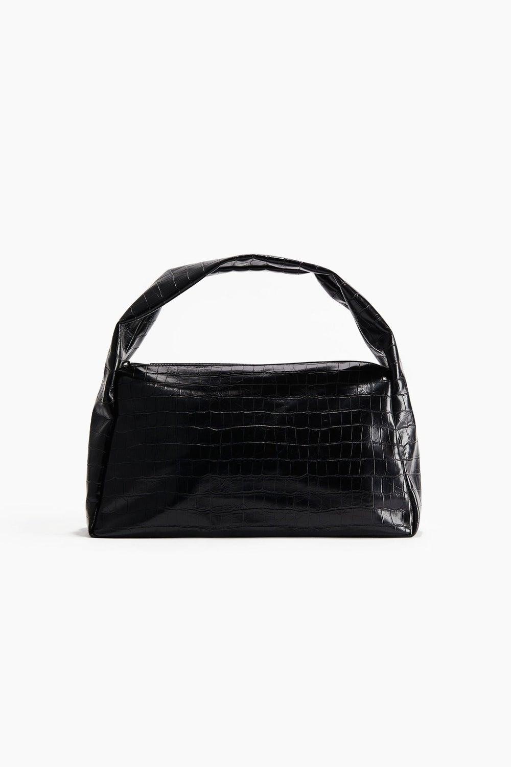 H&M Elegant Coated Fabric Shoulder Bag for Chic Style - Image 1