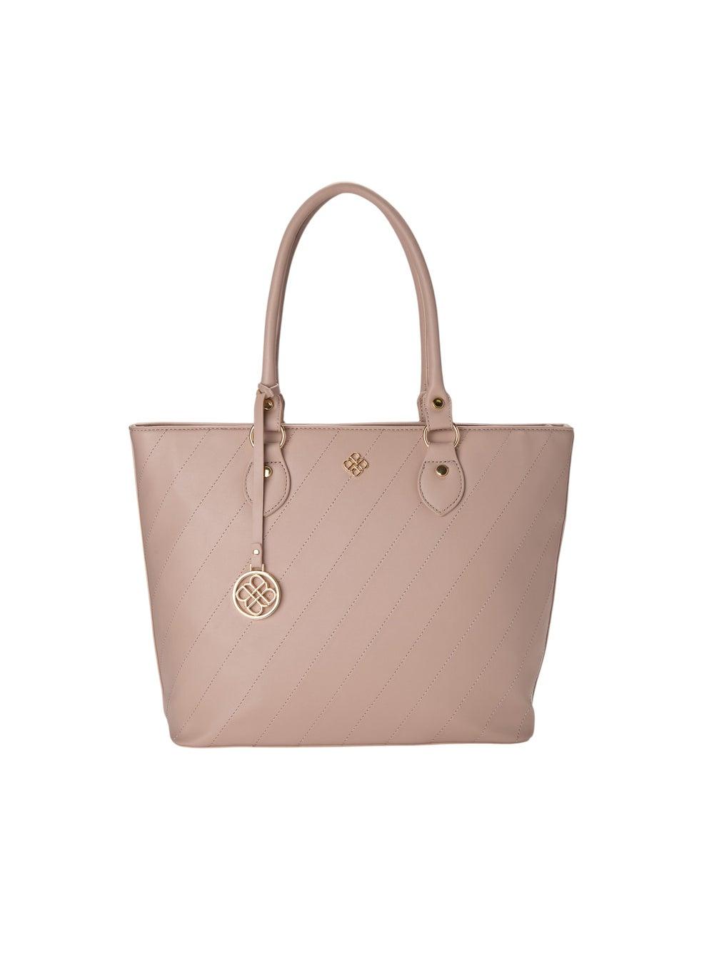 Bata Elegant Patterned Women's Tote Bag - Image 1