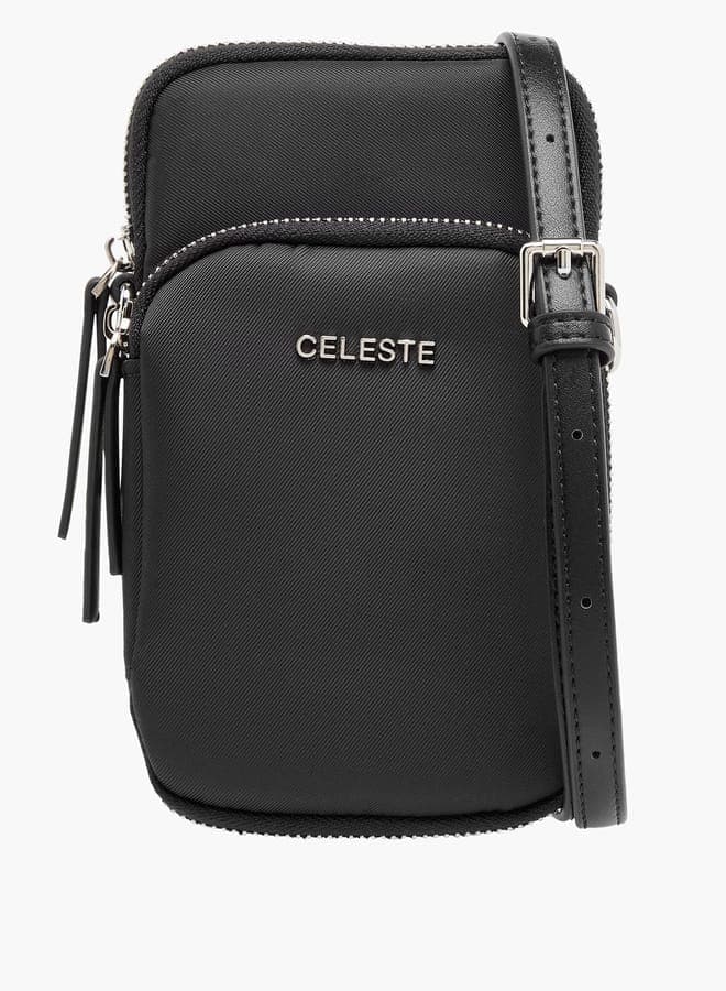 Celeste Nylon Elegance: Chic Cross-Body Phone Bag - Image 1