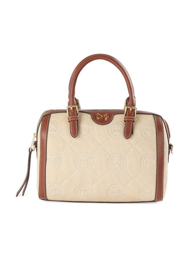 Milano Aroofa-Barrel Bag: Stylish Monogram Elegance for Women - Image 1
