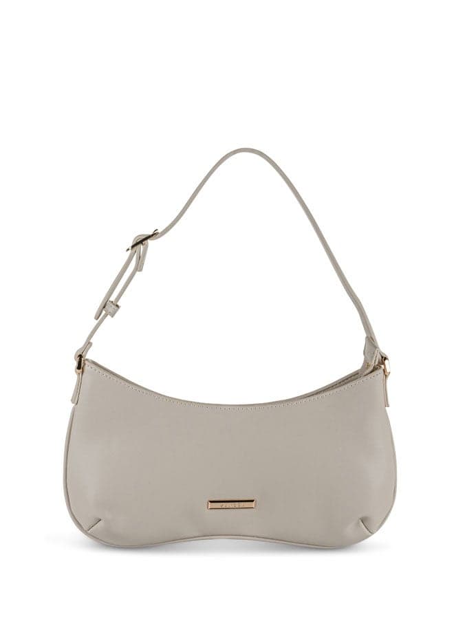 Vincci Elegant Beige Shoulder Bag with Adjustable Strap - Image 1