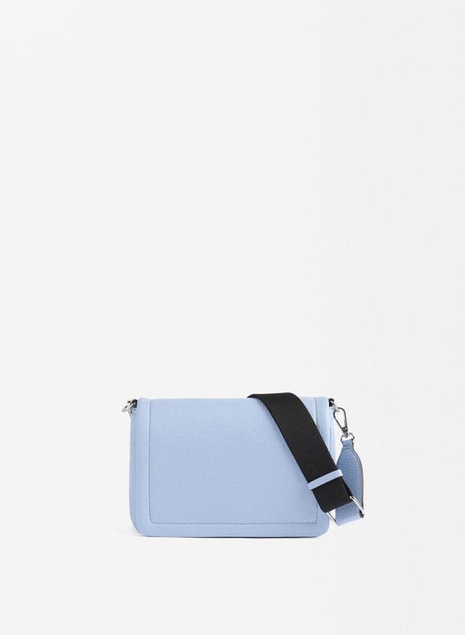 PARFOIS Blue Elegance: Chic Flap Closure Shoulder Bag - Image 1