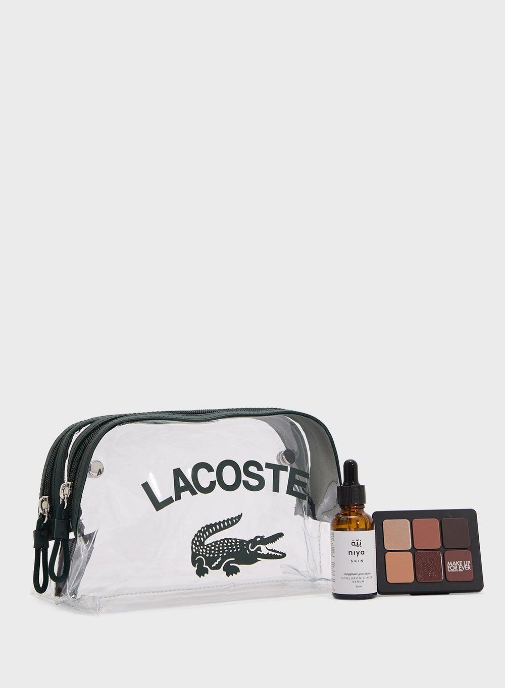 LACOSTE Essentials Sleek Women's Canvas Zip Clutch - Image 1
