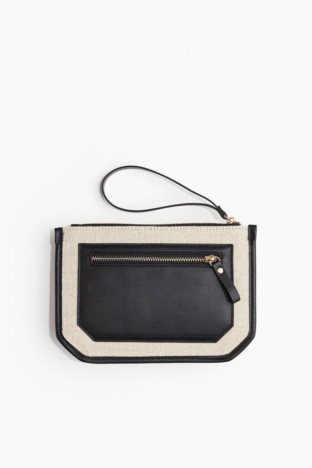 H&M Elegance on the Go Canvas Clutch - Image 1