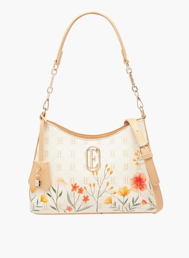 ELLE Monogram Elegance Shoulder Bag for Women - Image 1