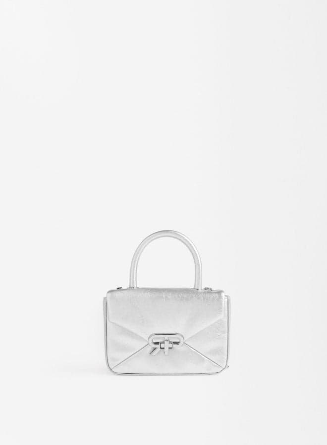 PARFOIS EMAN Silver Elegance Handbag for Women - Image 1
