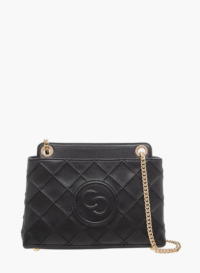 Celeste Chic Quilted Crossbody: Elegance with a Chain Strap - Image 1