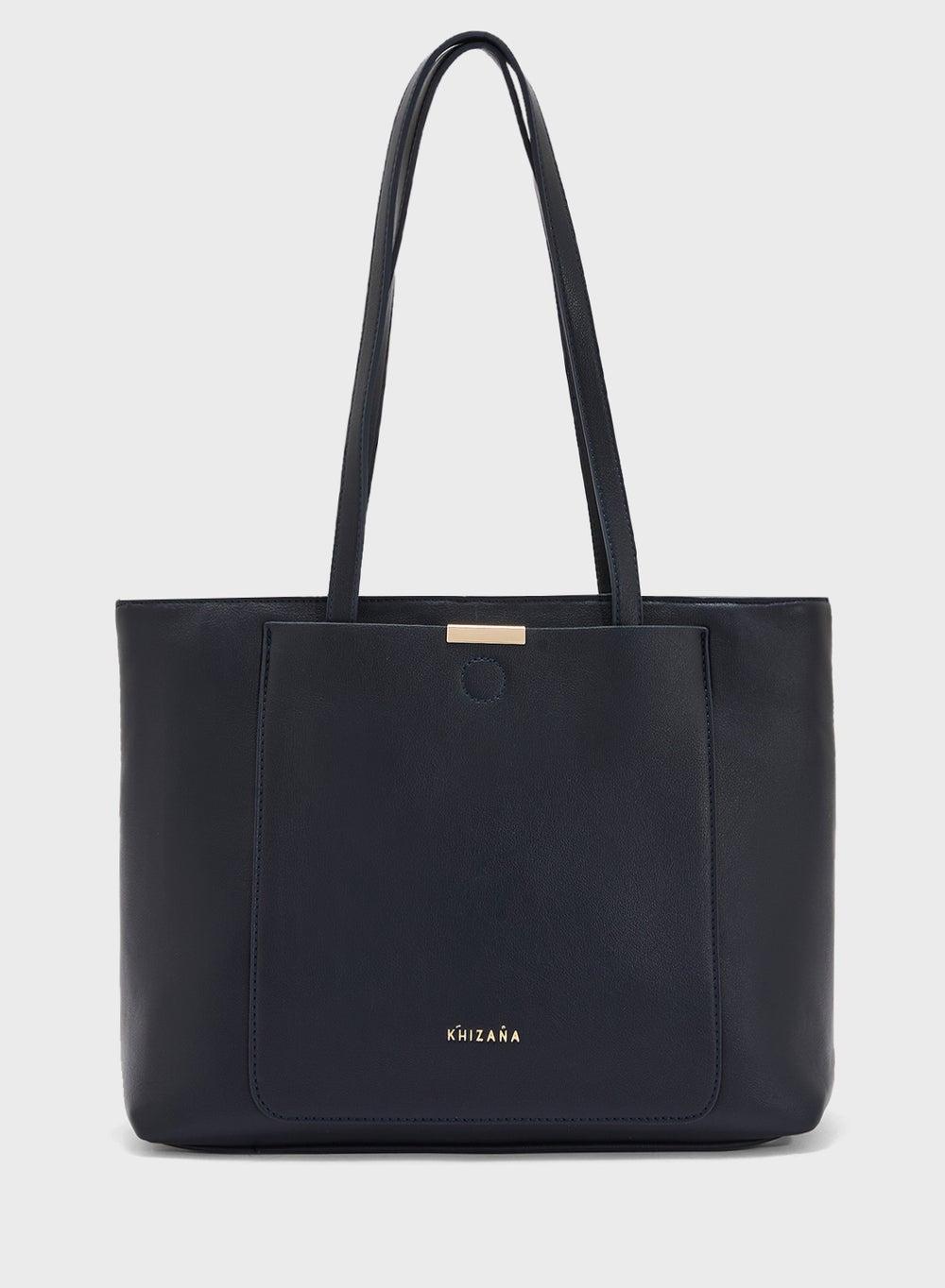 Khizana Chic Metal Trim Everyday Women's Tote Bag - Image 1