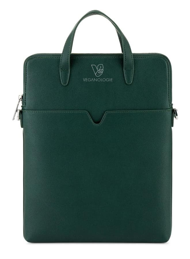 Veganologie Jupiter 16" Eco-Friendly Green Laptop Bag - Image 1