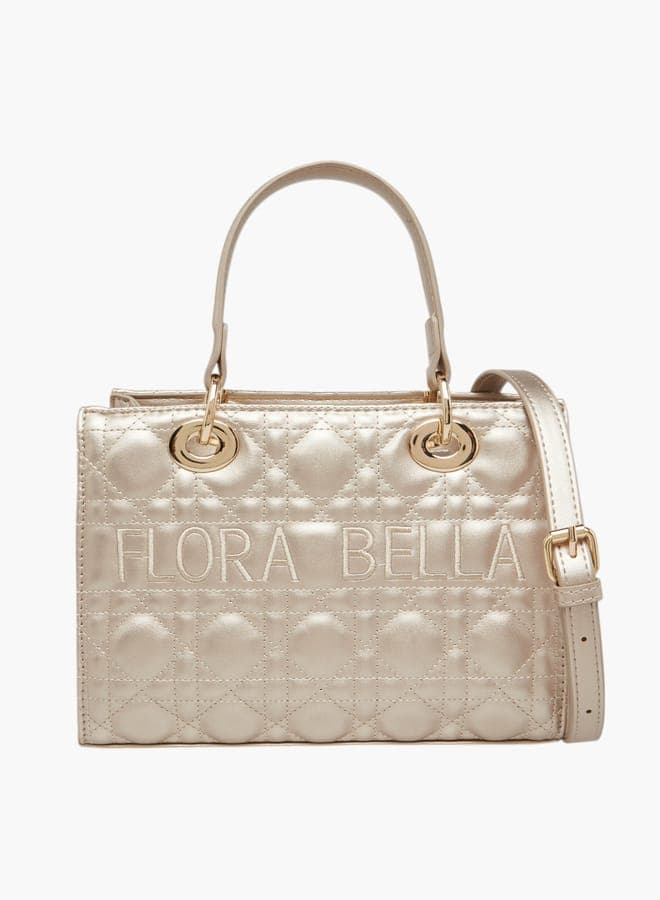 Flora Bella Quilted Tote Bag - Elegance on the Go - Image 1