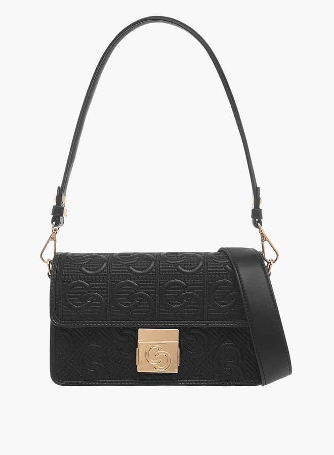 Celeste Monogram Textured Crossbody for the Chic Woman - Image 1