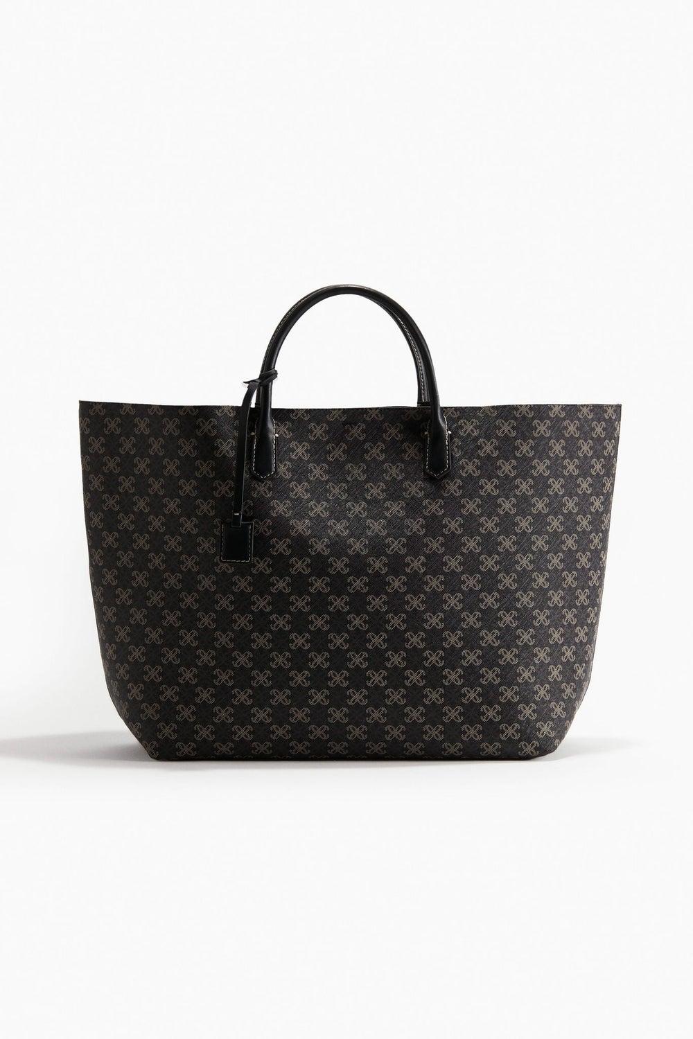 H&M Chic Jacquard-Weave Women's Shopper Bag - Image 1