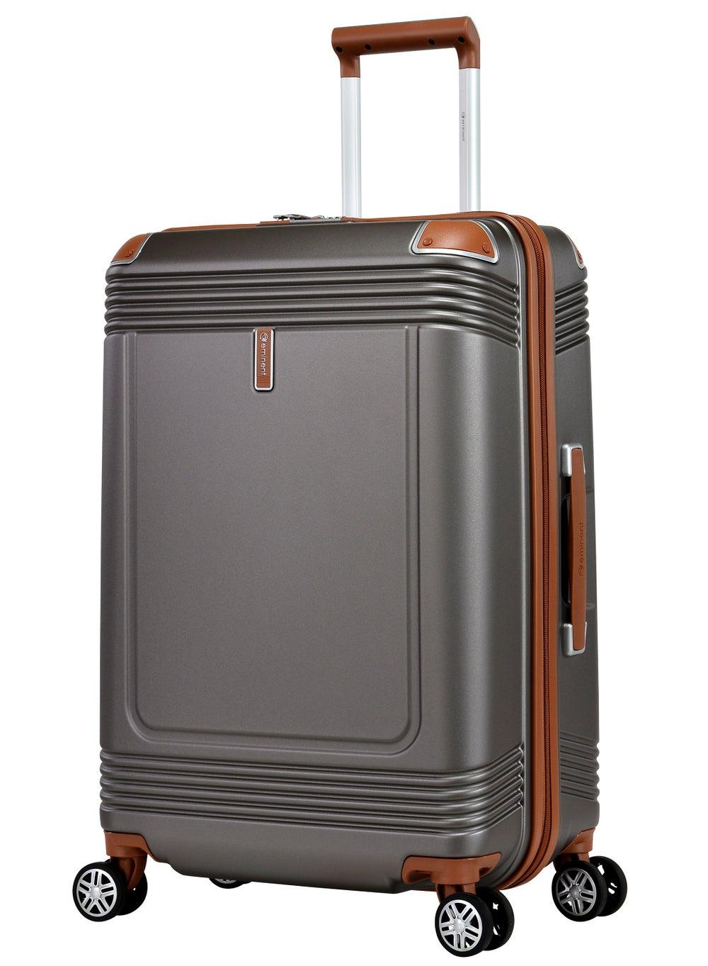 Eminent 28 KK10 Gold Grey: Deluxe Polycarbonate Large Suitcase - Image 1