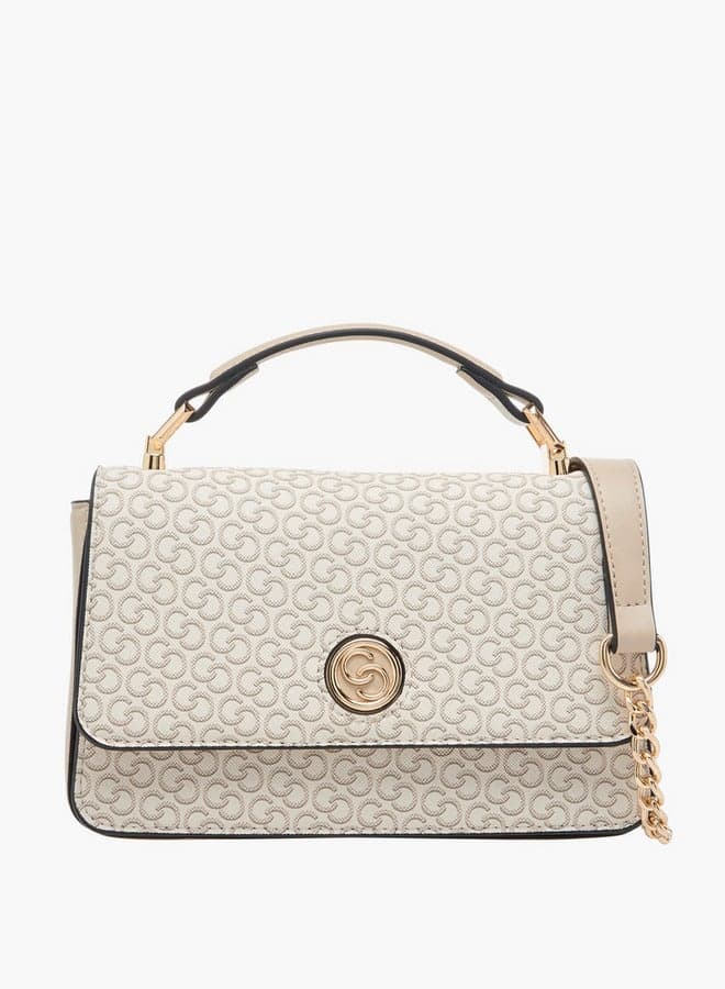 Celeste Elegance Monogram Crossbody - Versatile & Chic - Image 1